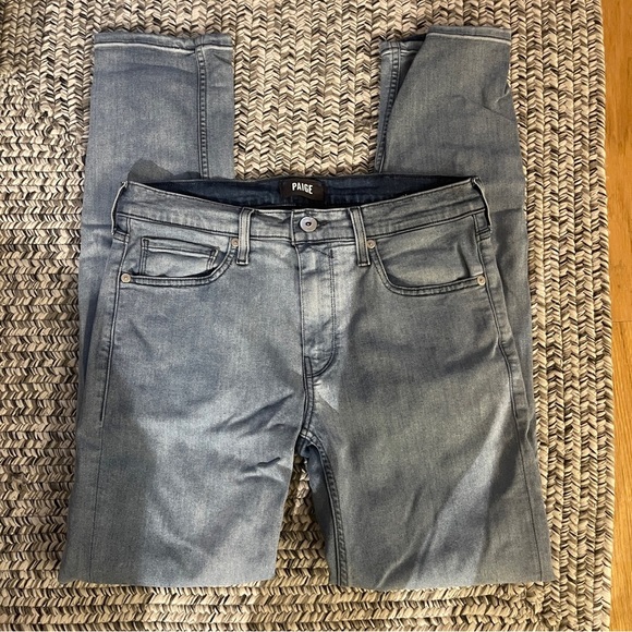Men’s PAIGE “Lennox” Slim Fit Light Wash Jeans Size 32
